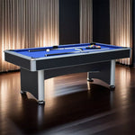 CUETIQ 7FT 3-IN-1 Table/Table MDF Table/Dining Pool Tennis Table-Black