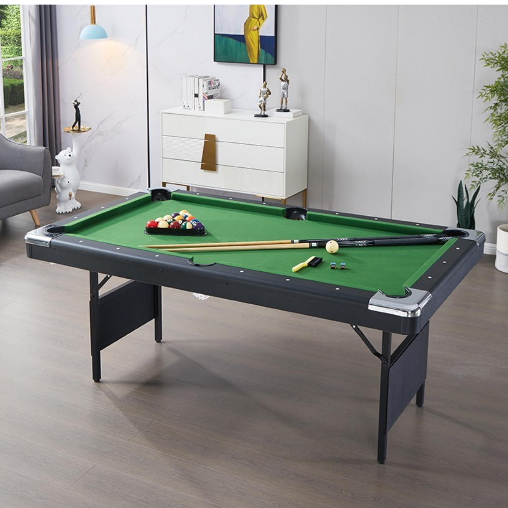 CUETIQ TEFOLD 7FT/8FT Billiard MDF Green Table Free Accessories