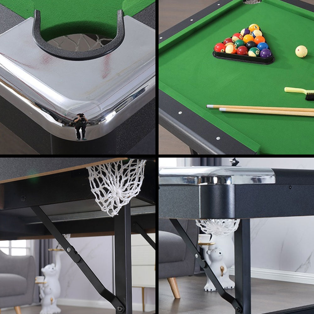 CUETIQ TEFOLD 7FT/8FT Billiard MDF Green Table Free Accessories