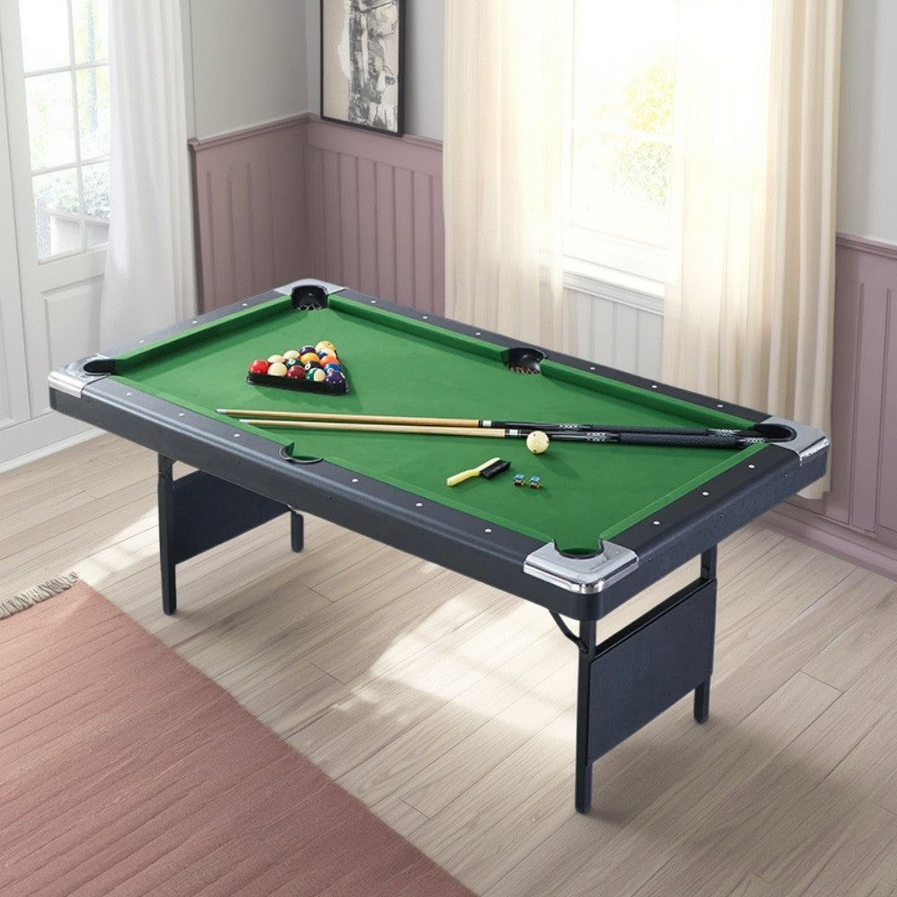 CUETIQ TEFOLD 7FT/8FT Billiard MDF Green Table Free Accessories