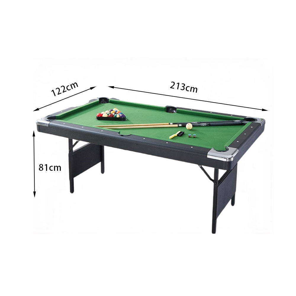 CUETIQ TEFOLD 7FT/8FT Billiard MDF Green Table Free Accessories