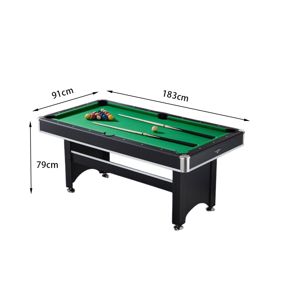 CUETIQ TEFOLD MDF Table Green Free Billiard 6FT Accessories