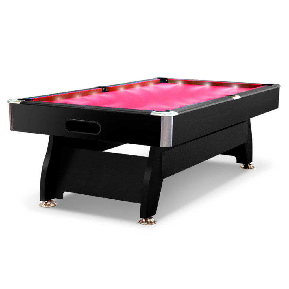 CUETIQ 7FT Pool Table with Free Snooker Billiard LED Accessories