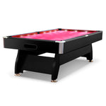 CUETIQ 8FT Free LED Billiard Table Pool with Snooker Accessories