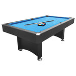 CUETIQ 7FT Frame Black Modern Design Snooker Table Pool With Free Billiard Table Accessories