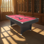 CUETIQ 7FT Frame Black Modern Design Snooker Table Pool With Free Billiard Table Accessories
