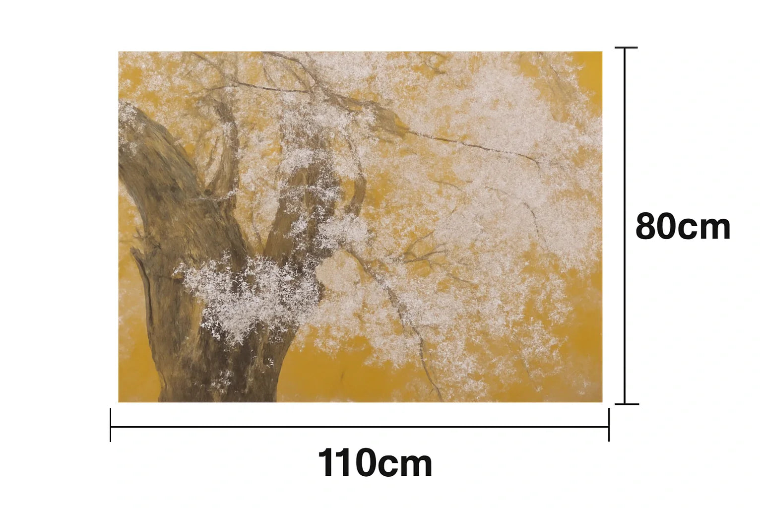 LUXORA Hand Wall Blends Oil That Painted Harmony 70/110/140cm Painting Refined Art and Balance Simplicity