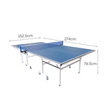 DOUBLE HAPPINESS Tennis Balls Premium Foldable Indoor Solo 13mm Black&Blue Table Bats Play Table Pingpong - Net