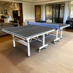 DOUBLE HAPPINESS Table Pingpong - Premium 19mm Table Solo Foldable Indoor Tennis Bats Black&Blue&Red Play Balls Net