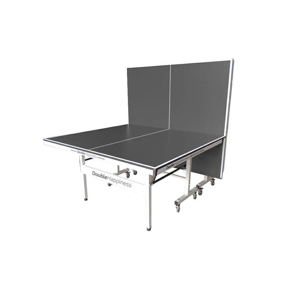 DOUBLE HAPPINESS Table Black&Blue Solo Premium Play Tennis Pingpong Bats Balls 16mm Table Foldable Indoor - Net