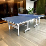 DOUBLE HAPPINESS Table Pingpong - Premium 19mm Table Solo Foldable Indoor Tennis Bats Black&Blue&Red Play Balls Net