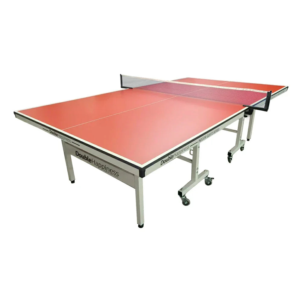 DOUBLE HAPPINESS Table Pingpong - Premium 19mm Table Solo Foldable Indoor Tennis Bats Black&Blue&Red Play Balls Net