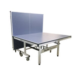 DOUBLE HAPPINESS Tennis Table 25mm Pingpong Table Indoor - Bats Play Solo Premium Black&Blue&Red Balls Foldable Net