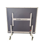 DOUBLE HAPPINESS Tennis Table 25mm Pingpong Table Indoor - Bats Play Solo Premium Black&Blue&Red Balls Foldable Net