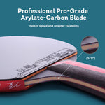 DHS 8-Star with Pong Racket Table Paddle/ Balls Ping Tennis Racket 8002/8006