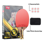 DHS 9-Star Or Paddle/ Penhold Ping Tennis Balls Racket Pong Table Grip Shakehand with Racket Grip