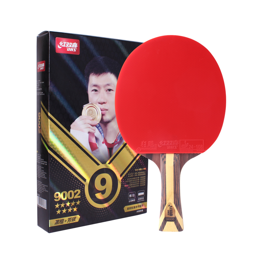 DHS 9-Star Or Paddle/ Penhold Ping Tennis Balls Racket Pong Table Grip Shakehand with Racket Grip