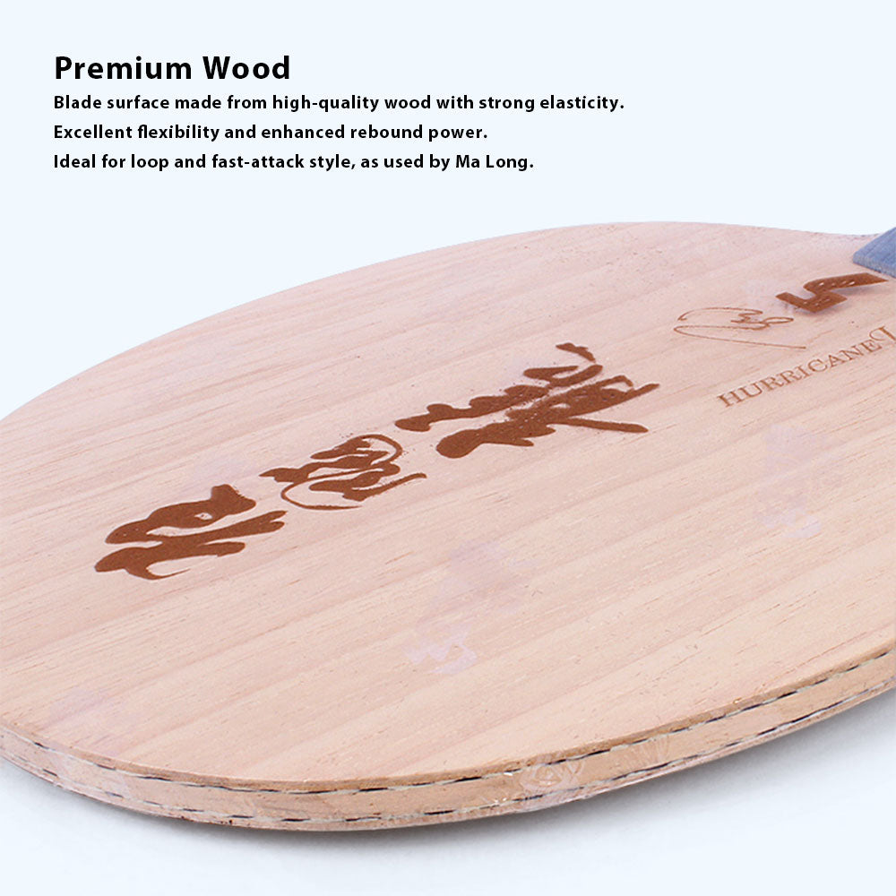DHS L5X Blade/Rubber Table World Edition Racket Long - Championships Hurricane Tennis Set