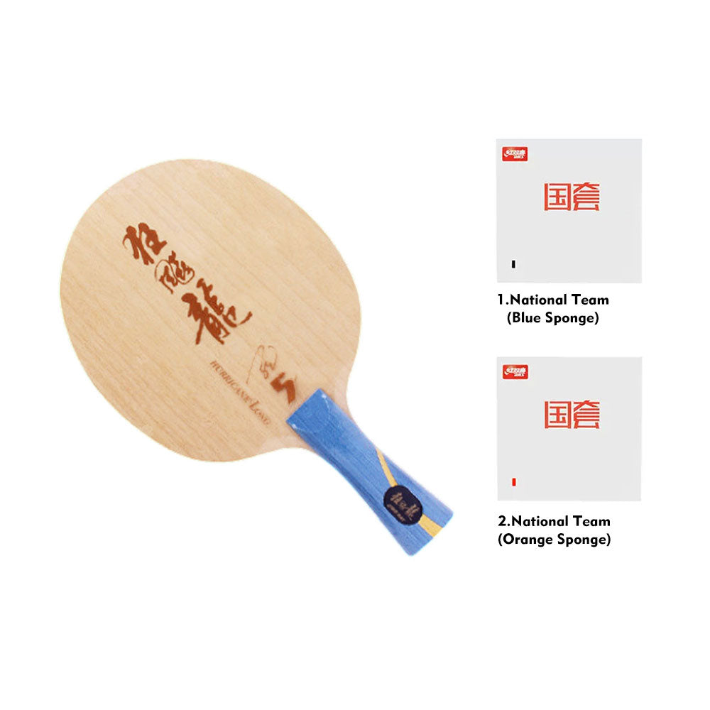 DHS L5X Blade/Rubber Table World Edition Racket Long - Championships Hurricane Tennis Set