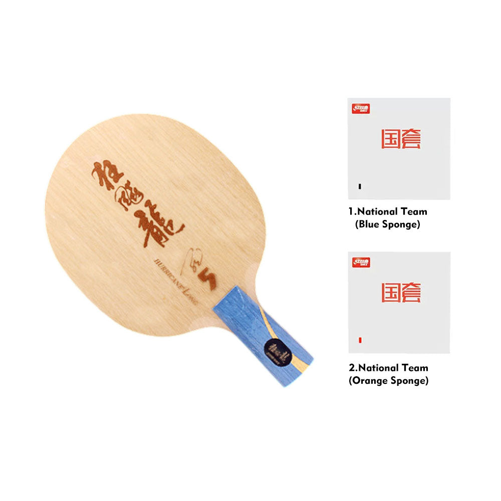 DHS L5X Blade/Rubber Table World Edition Racket Long - Championships Hurricane Tennis Set