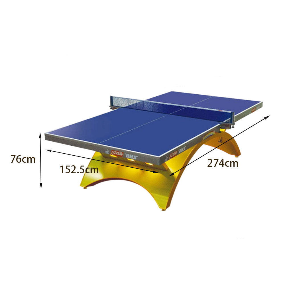 DHS NEORB&GOLDRB Premium Black&Blue Bats - Table Indoor Tennis Table 25mm Pingpong Balls Net