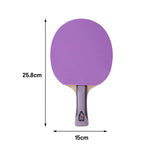 DHS 6-Star Shakehand Table Tennis Paddle -7-Ply Pure Wood PRO Offensive Blade with Hurricane 3 and Hurricane 9, Spin and Speed Performance, Durable Edge Guard -Purple