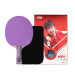 DHS 6-Star Shakehand Table Tennis Paddle -7-Ply Pure Wood PRO Offensive Blade with Hurricane 3 and Hurricane 9, Spin and Speed Performance, Durable Edge Guard -Purple