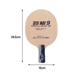 DHS 9 Penhold Table Tennis Paddle Set -7-Ply Wood Blade with PF4 High-Tack Rubber, Stable Rebound and Easy Handling, Includes Balls, Case and Edge Tape