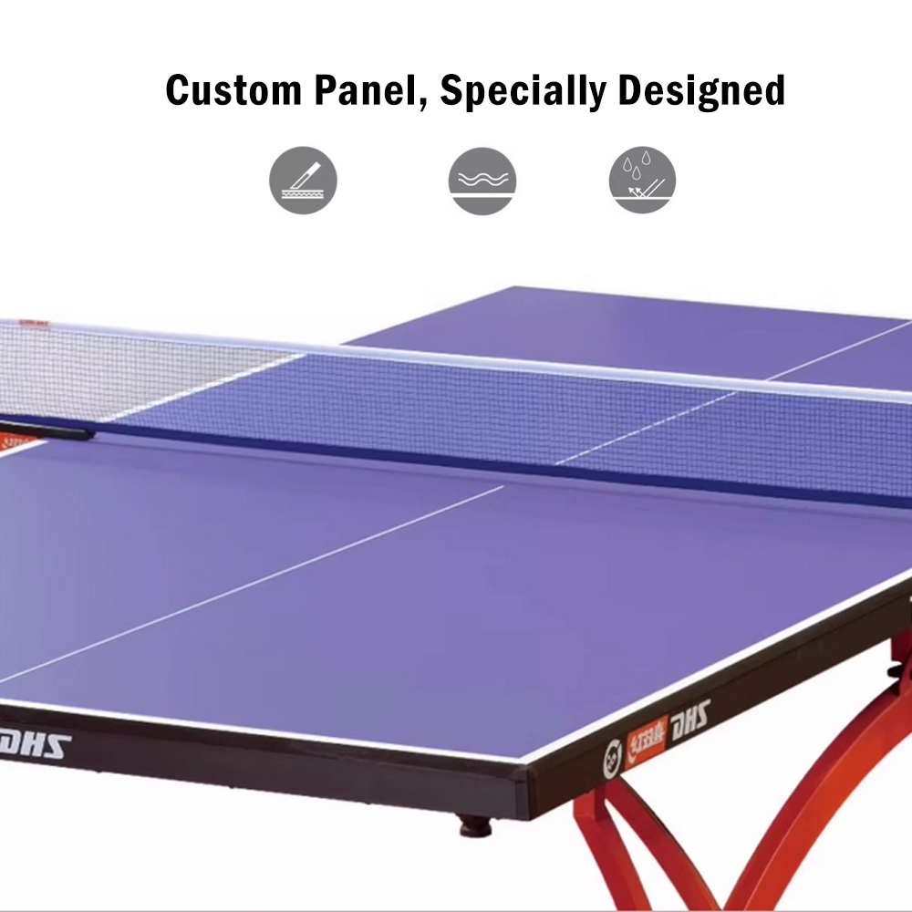 DHS T2828 Balls Table Indoor 18mm Tennis Bats Pingpong Table - Blue Net