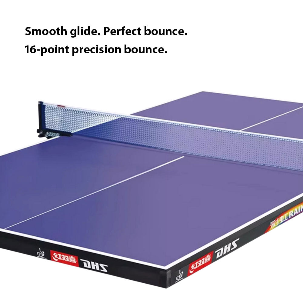 DHS T1010 Premium Table Tennis Bats Table 15mm Indoor Blue Balls - Pingpong Net