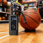 DUNK MASTER Options, 100/120/150 Sports Auto Detection, Inflation - Pressure Cylinder for Fast Balls - and Stop Design Pump Precision Air Electric Portable Powerful and Tires