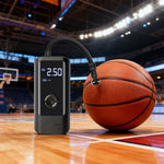 DUNK MASTER Options, 100/120/150 Sports Auto Detection, Inflation - Pressure Cylinder for Fast Balls - and Stop Design Pump Precision Air Electric Portable Powerful and Tires