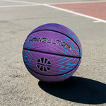 DUNK MASTER Rebound, Durable Rubber Grip, Basketball - Soft Bladder 5/6/7# Leather, High Ultra-Fiber - Moisture-Wicking - Purple