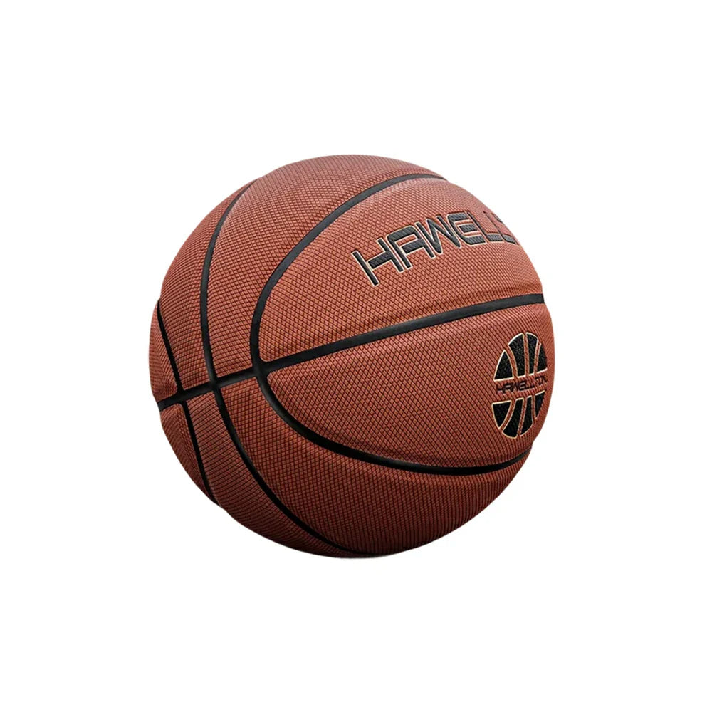 DUNK MASTER Durable Moisture-Wicking Soft Grip, Bladder - Rebound, High Ultra-Fiber Basketball 5/6/7# Rubber - Leather, Brown