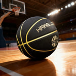 DUNK MASTER Rebound, - Basketball Moisture-Wicking - Rubber High Grip, Durable Leather, 5/6/7# Ultra-Fiber Soft Bladder Black