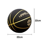 DUNK MASTER Rebound, - Basketball Moisture-Wicking - Rubber High Grip, Durable Leather, 5/6/7# Ultra-Fiber Soft Bladder Black
