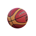 DUNK MASTER - Upgraded Durable Soft Nylon Bladder Rebound, PU Moisture-Wicking, Basketball - Leather 7# - Grip, Channel Wide Red&Brown