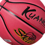 DUNK MASTER Aged Bladder Durable Channel Texture, - Grip, Deep 5# Quick - 3-12 For Basketball Anti-Slip Rebound, Kids Nylon Pink