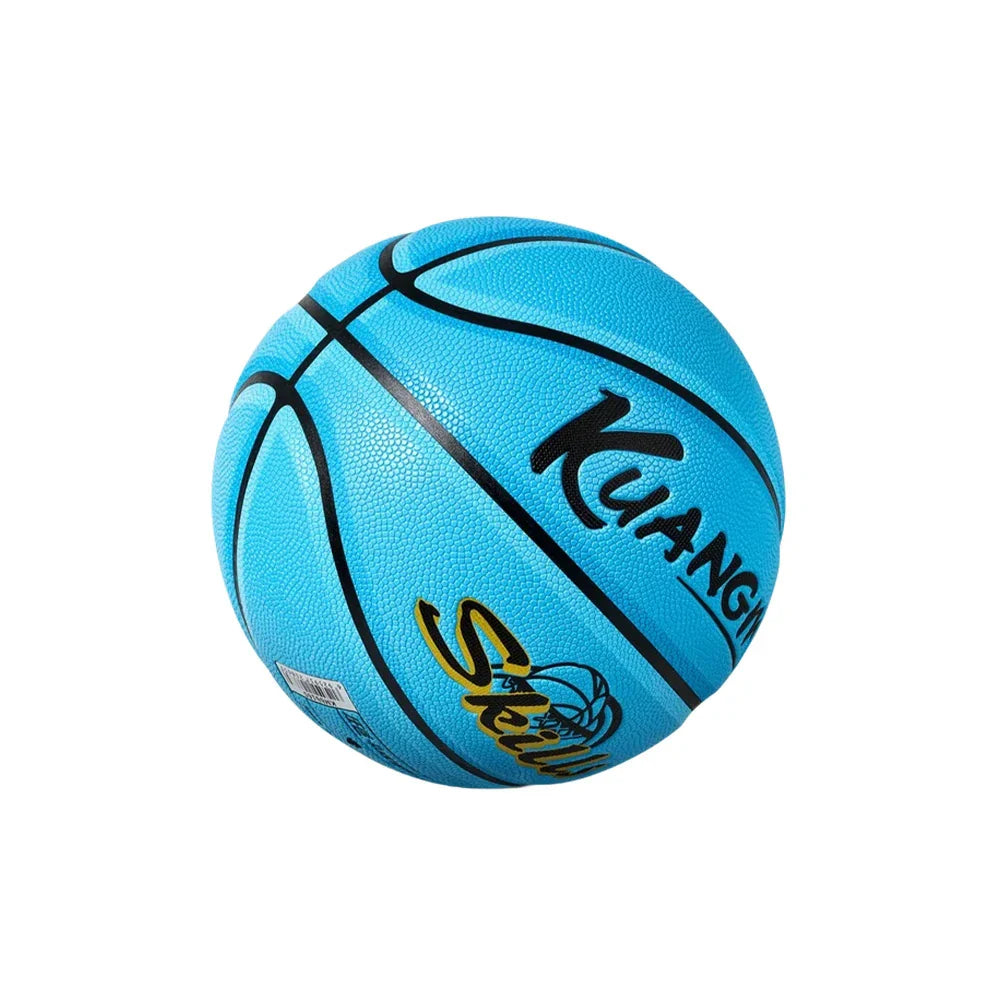 DUNK MASTER Kids Texture, Durable For Rebound, - Bladder Deep Basketball Channel 3-12 Anti-Slip - Nylon 5# Aged Grip, Quick Blue