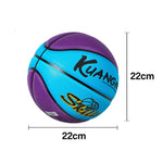 DUNK MASTER Basketball Deep - Quick Kids For - Channel Durable 3-12 Nylon Texture, 5# Anti-Slip Bladder Rebound, Grip, Aged Blue&Purple
