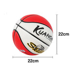 DUNK MASTER Kids Basketball For Texture, Deep - Rebound, 3-12 5# Channel Bladder Grip, - Durable Nylon Anti-Slip Quick Aged Red&White