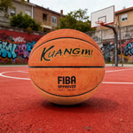 DUNK MASTER Bladder 7# - Grip, Synthetic - Nylon Channel Quick Basketball - PU Deep Rebound, Leather Durable Orange