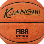 DUNK MASTER Bladder 7# - Grip, Synthetic - Nylon Channel Quick Basketball - PU Deep Rebound, Leather Durable Orange