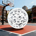 DUNK MASTER Rebound, Graffiti - Durable Grip, Reflective 7# - Basketball Butyl Bladder Deep Quick Channel Cover