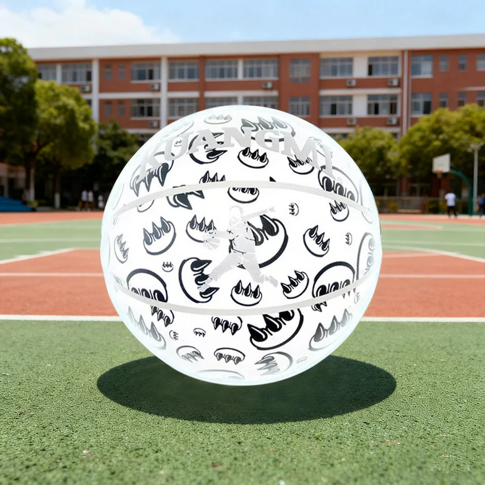 DUNK MASTER Rebound, Graffiti - Durable Grip, Reflective 7# - Basketball Butyl Bladder Deep Quick Channel Cover