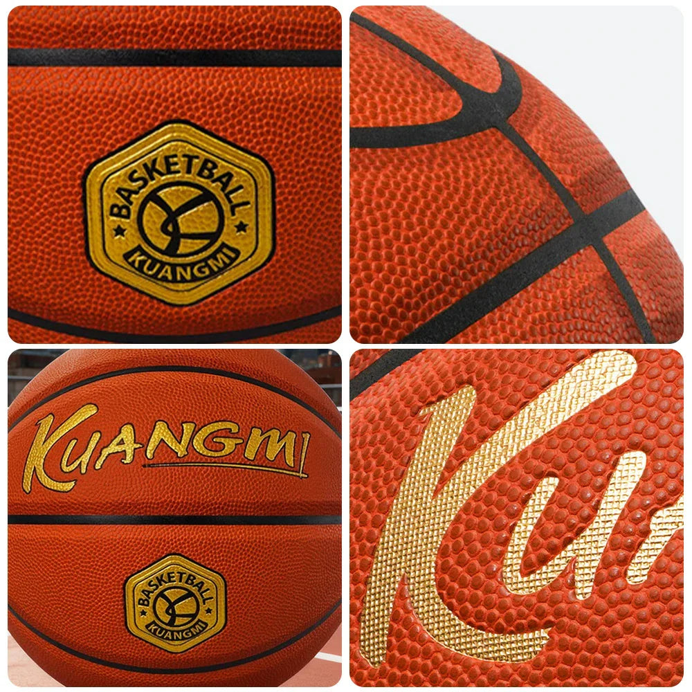 DUNK MASTER Butyl Quick Durable Rebound, - 6/7# Fiber High-Performance - Synthetic Cover, Basketball Bladder Grip