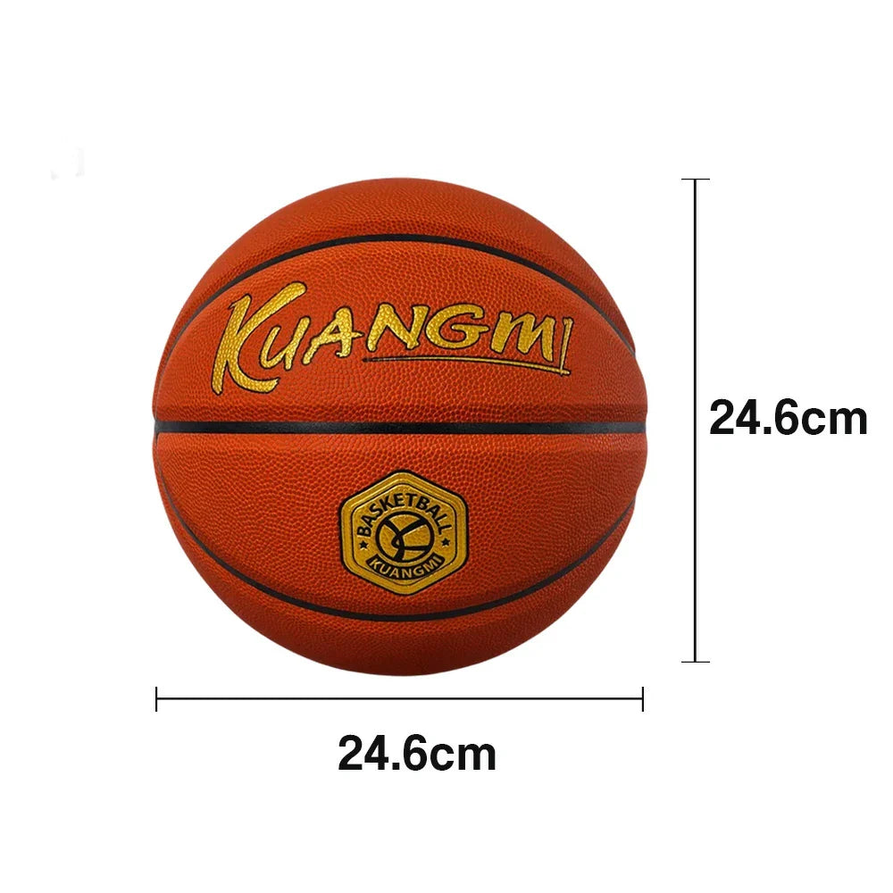 DUNK MASTER Butyl Quick Durable Rebound, - 6/7# Fiber High-Performance - Synthetic Cover, Basketball Bladder Grip