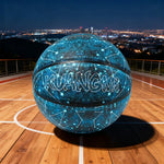 DUNK MASTER - Basketball Ink - Bladder UV Quick Rebound, Moisture-Wicking Butyl Printing, 7# Durable Leather