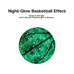 DUNK MASTER - Basketball Ink - Bladder UV Quick Rebound, Moisture-Wicking Butyl Printing, 7# Durable Leather