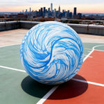 DUNK MASTER 7# - Deep Basketball Soft Retention Durable Grip, Leather Air Non-Slip, PU High Channel Rebound, - Blue